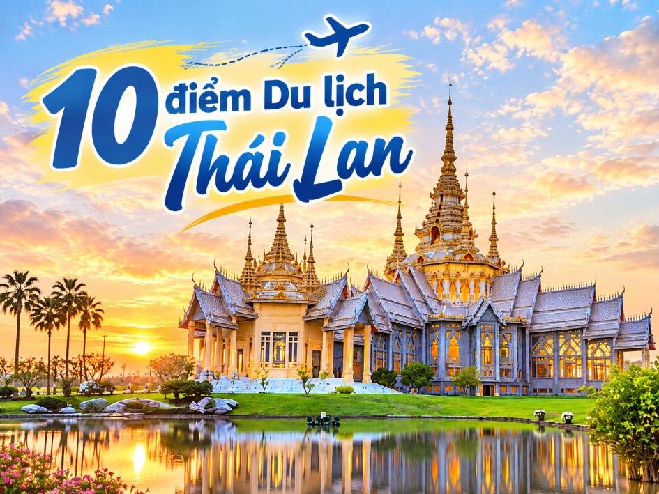 Du lịch Thái Lan 2026: 10 điểm đến đẹp nhất định phải đi, đặc sản phải thử và kinh nghiệm dùng eSIM